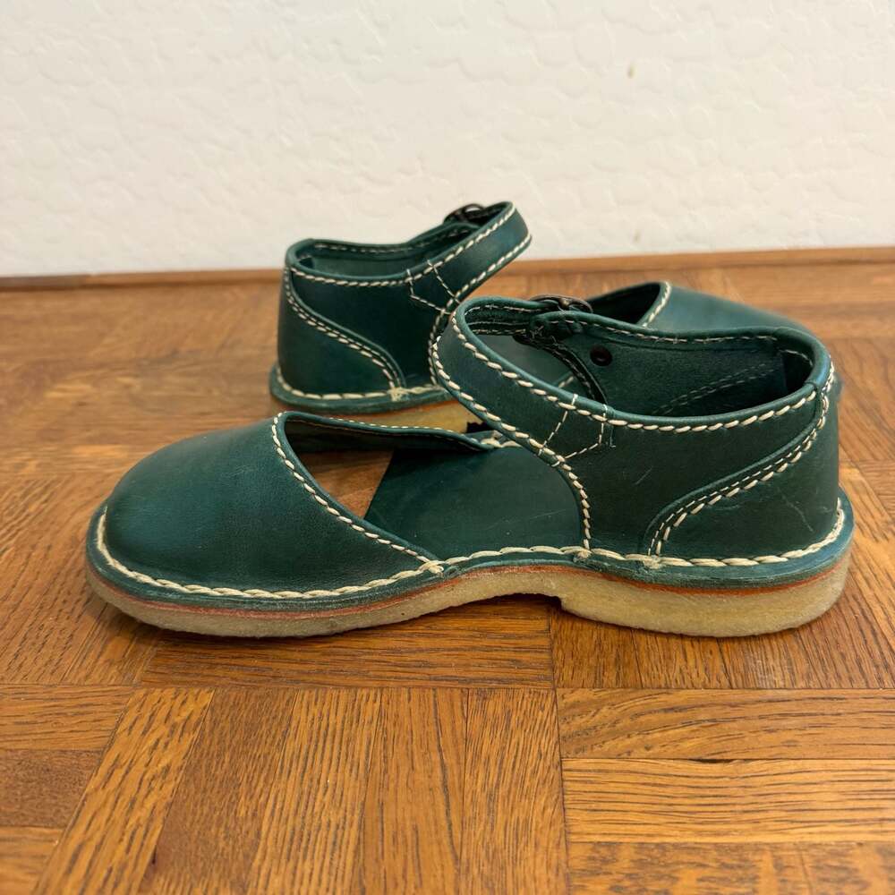Duckfeet Mols Mary Jane Leather Shoes in Turquoise - Picture 8 of 10